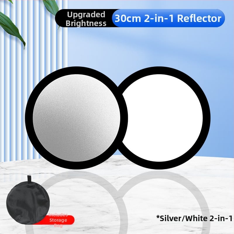 Рефлектор за фотография, пет в едно, кръгъл сгъваем портативен за вътрешна и външна употреба, модел Combination, тегло 0.2 кг