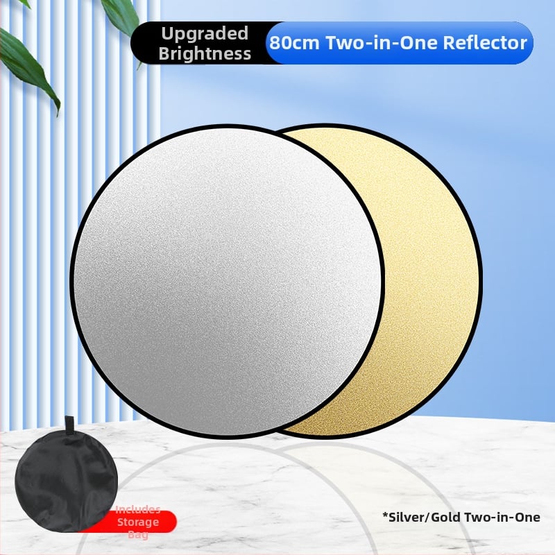 Рефлектор за фотография, пет в едно, кръгъл сгъваем портативен за вътрешна и външна употреба, модел Combination, тегло 0.2 кг