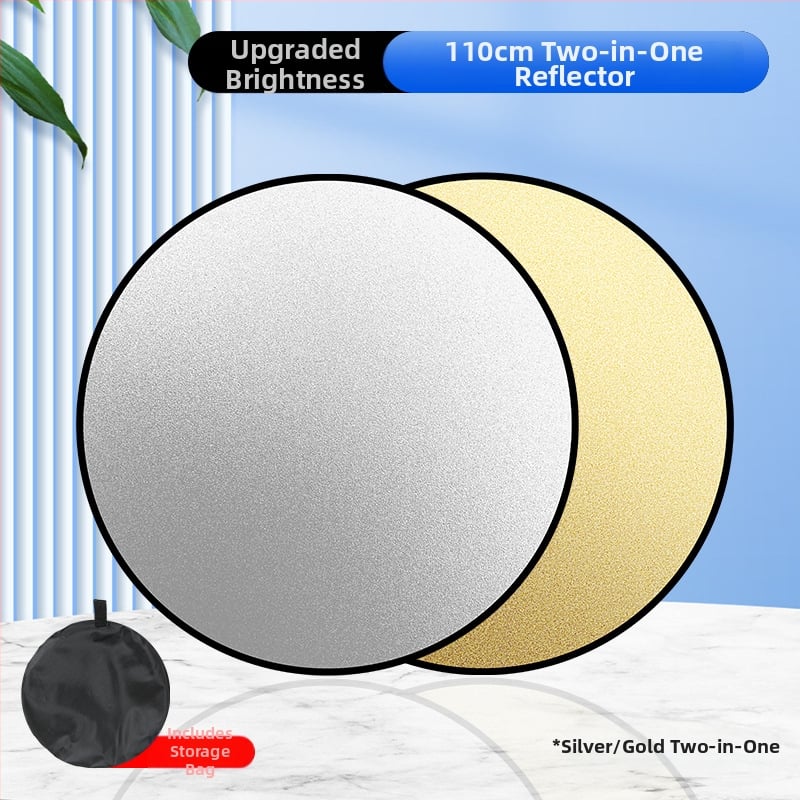 Рефлектор за фотография, пет в едно, кръгъл сгъваем портативен за вътрешна и външна употреба, модел Combination, тегло 0.2 кг