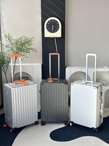 Airway valiză multifuncțională cu cadru din aluminiu, carcasă PC, încuietoare TSA cu combinație, roți universale, impermeabilă, ultra-ușoară, capacitate mare