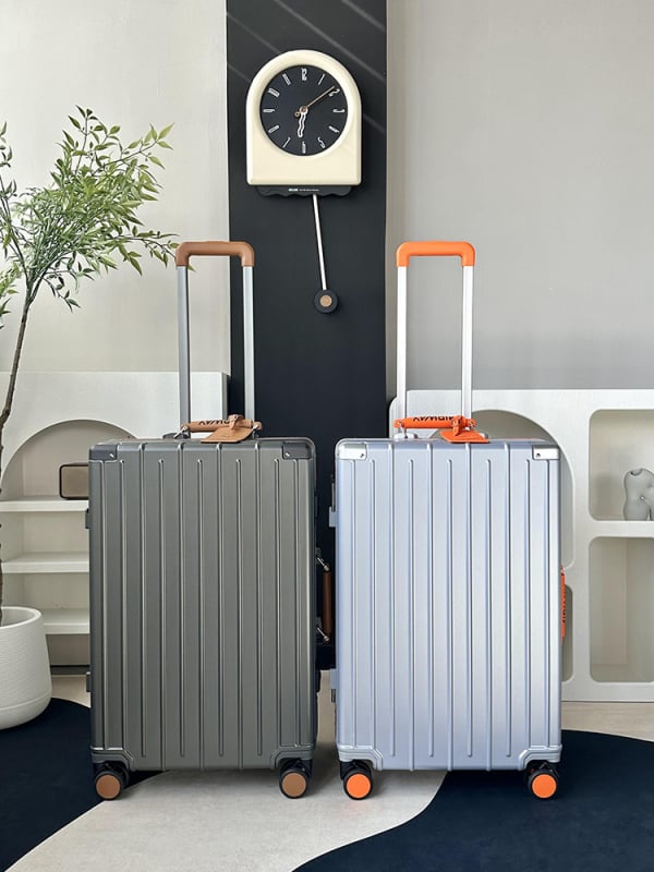 Airway valiză multifuncțională cu cadru din aluminiu, carcasă PC, încuietoare TSA cu combinație, roți universale, impermeabilă, ultra-ușoară, capacitate mare