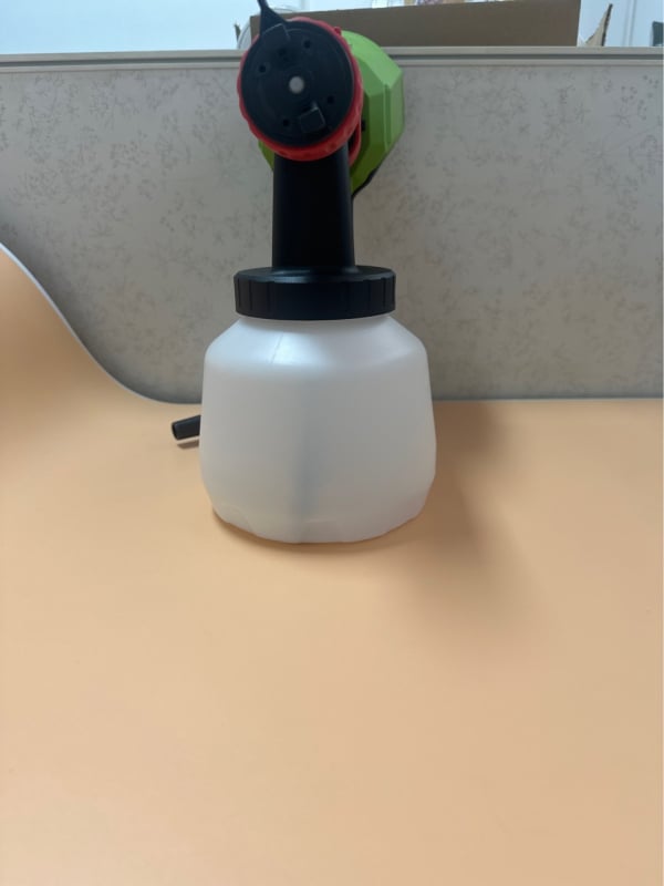 Ενσωματωμένο ηλεκτρικό πιστόλι ψεκασμού βαφής με επαναφορτιζόμενη μπαταρία λιθίου, 20V/20W, ακροφύσιο 2.6 mm, δεξαμενή 1200 ml