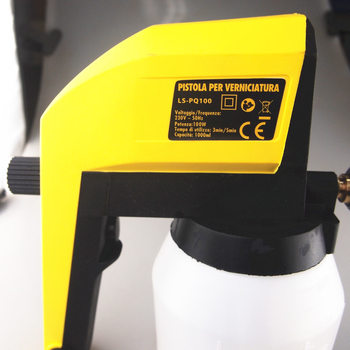 Automatický elektrický striekací pištoľ, model PQ100W, 100W, 0,6 mm tryska, hmotnosť 1,2 kg, nasávanie