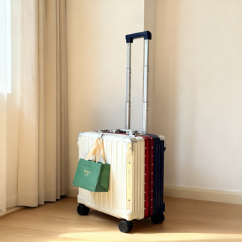 Journey 18-inčni mali kofer za ručnu prtljagu, unisex, TSA kombinirani lokot, PC kućište, otporan na habanje i krađu, okretni kotači, minimalistički i luksuzan stil za poslovna putovanja, 3.68 kg
