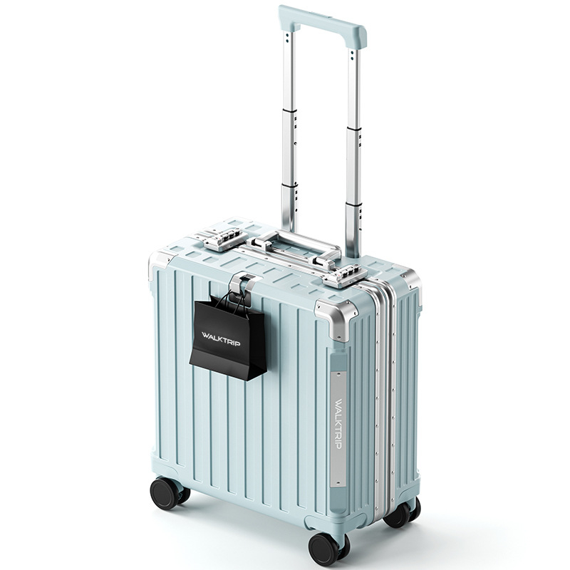 Journey 18-inčni mali kofer za ručnu prtljagu, unisex, TSA kombinirani lokot, PC kućište, otporan na habanje i krađu, okretni kotači, minimalistički i luksuzan stil za poslovna putovanja, 3.68 kg
