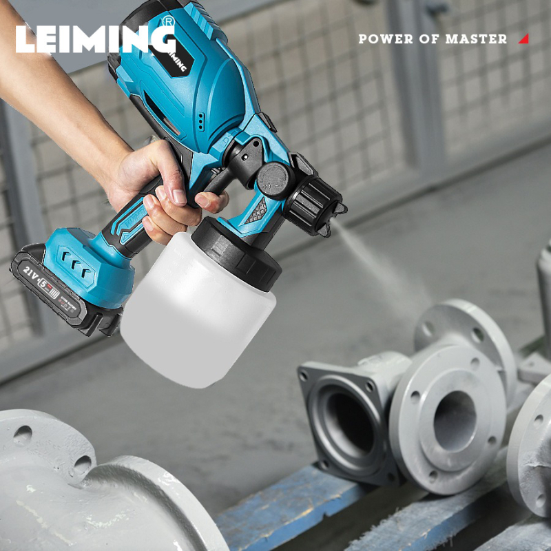 Leiming επαναφορτιζόμενος ψεκαστήρας λιθίου – ηλεκτρικός ψεκαστήρας βαφής υψηλής πίεσης για λατέξ, ασύρματη οικιακή χρήση, 20V