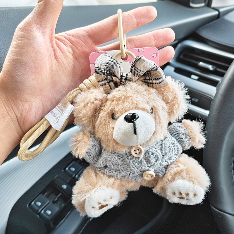 Плюшено мече-кукла, къс плюш, пълнител ПП памук, за възраст 14+