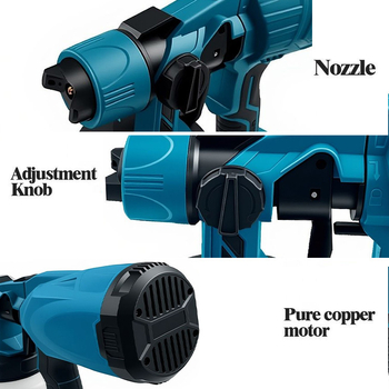 Happy Ασύρματη ψεκαστική λατέξ με επαναφορτιζόμενη μπαταρία λιθίου 21V – όλα σε ένα εργαλείο ψεκασμού