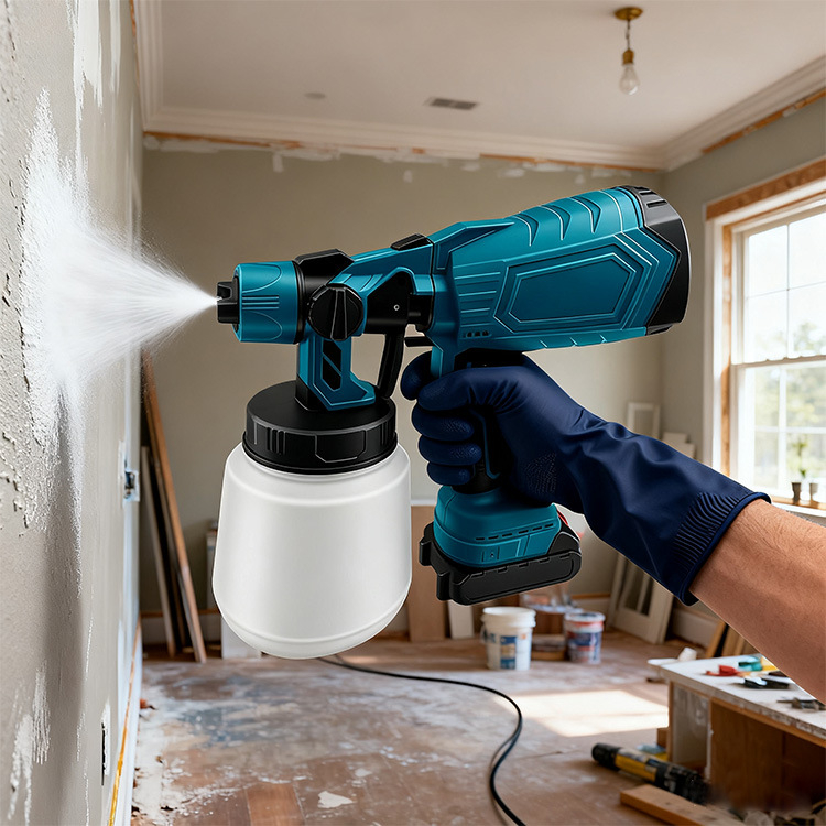 Happy Ασύρματη ψεκαστική λατέξ με επαναφορτιζόμενη μπαταρία λιθίου 21V – όλα σε ένα εργαλείο ψεκασμού