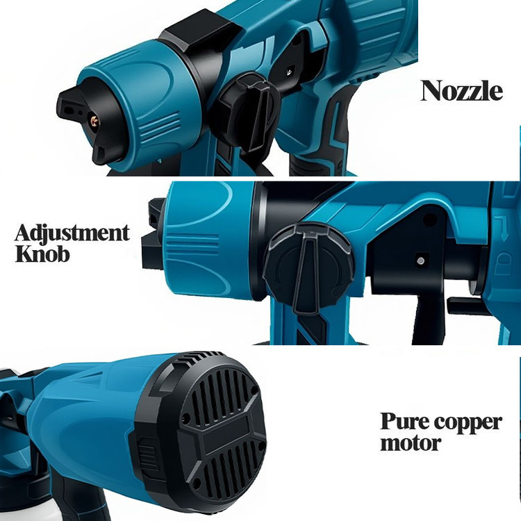 Happy Ασύρματη ψεκαστική λατέξ με επαναφορτιζόμενη μπαταρία λιθίου 21V – όλα σε ένα εργαλείο ψεκασμού