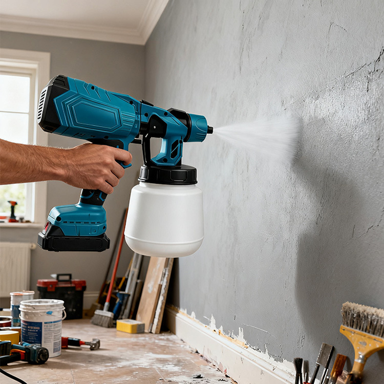 Happy Ασύρματη ψεκαστική λατέξ με επαναφορτιζόμενη μπαταρία λιθίου 21V – όλα σε ένα εργαλείο ψεκασμού