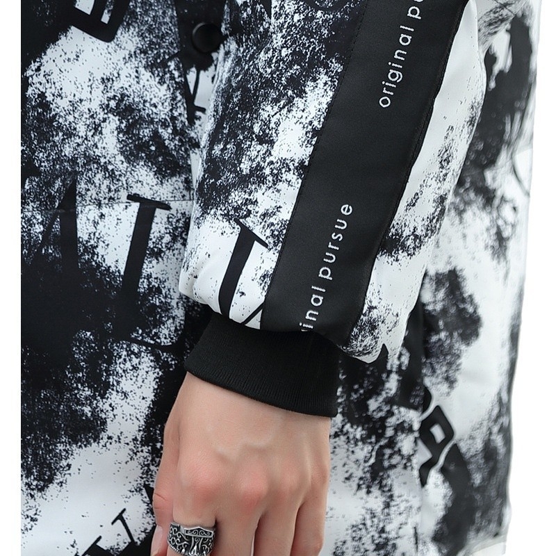 Muška kapuljačasta jakna s perjem guske, srednje duljine, jednofarbeno, punilo od bijelih gusjih pera, 550 nadahnuća, zatvarač, zimska odjeća