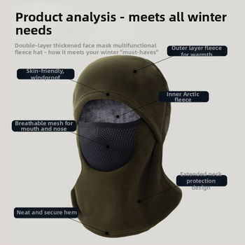 Camouflager cyklistická maska, polyesterová látka, unisex dizajn, kód produktu Zrjrwz