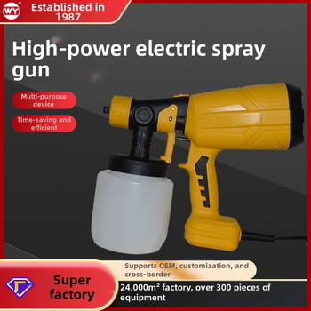 AC elektrický striekací pištoľ na maľovanie – vysoký výkon, úspora sily, 450W, 200V, tryska 1,5 mm, kapacita nádoby 1000 ml, vhodné na maľovanie a dezinfekciu
