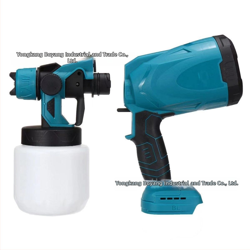 Prenosný bezdrôtový striekací pištol s Li-Ion batériou, 21V, na farby a latex, objem nádrže 800 ml