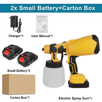 Bežični pištolj za prskanje boje za kućnu upotrebu (punjiva litijska baterija; 21V)