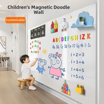 Detská jednostranná tabuľa na stenu – PET rám, PET panel, Little ruishi, Špecifikácia 1