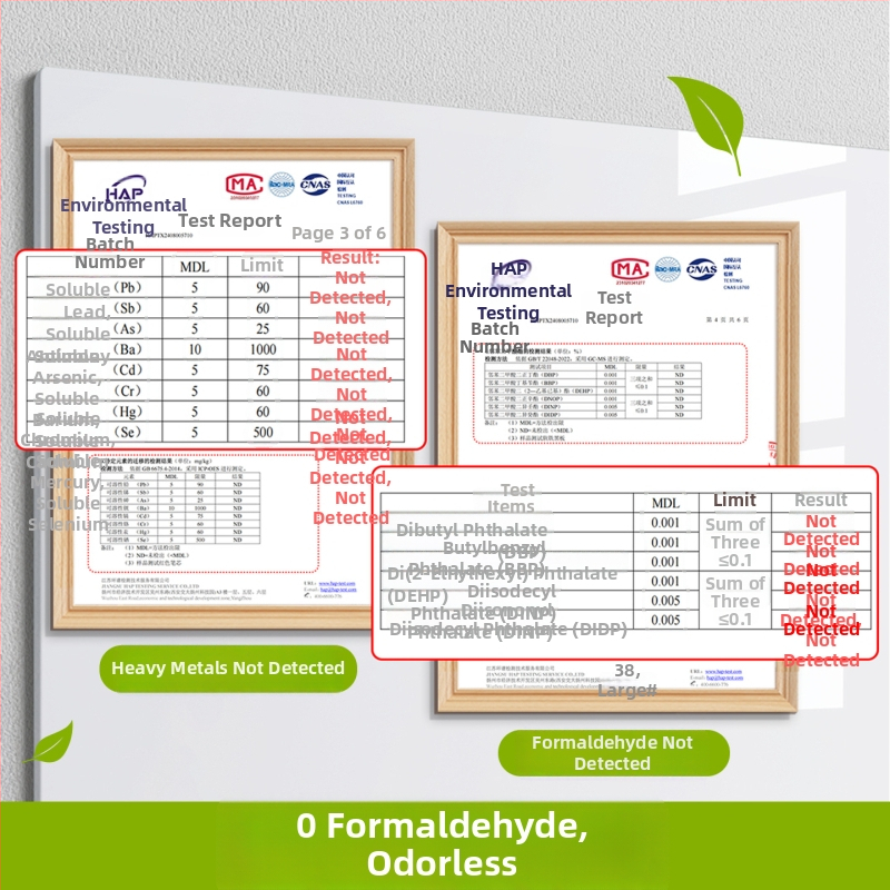Detská jednostranná tabuľa na stenu – PET rám, PET panel, Little ruishi, Špecifikácia 1