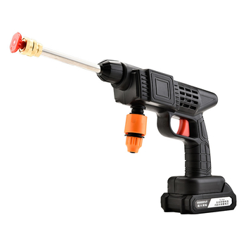 Безжичен високонапорен воден пистолет за измиване на автомобили, Xin Yan, алуминиева глава, пръскане 6–7 m, налягане 25, тегло 1.6 кг