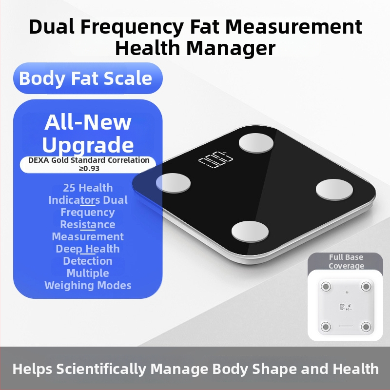 Váha na telesnú kompozíciu s Bluetooth, dobíjateľná, 4 vysoko presné senzory, meria telesný tuk a telesnú vodu, rozsah váhy 0,2–180 kg