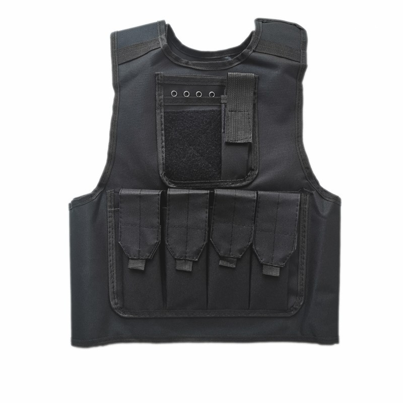 Dječja vanjska taktička veste za CS trening, maskirni uzorak, 600D tkanina, otporna na habanje, unisex, pogodna za trčanje, vožnju bicikla, borilačke vještine, planinarenje