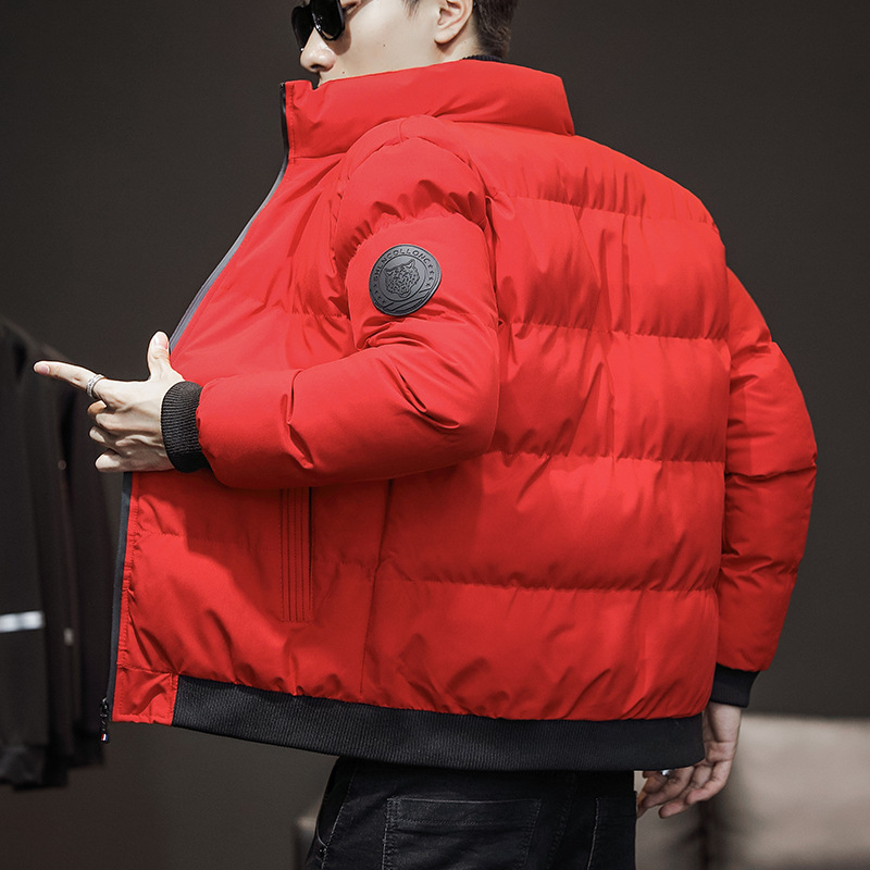 Jachetă bărbătească camuflată, călduroasă, cu umplutură din poliester și căptușeală poliesterică, fermoar și guler înalt