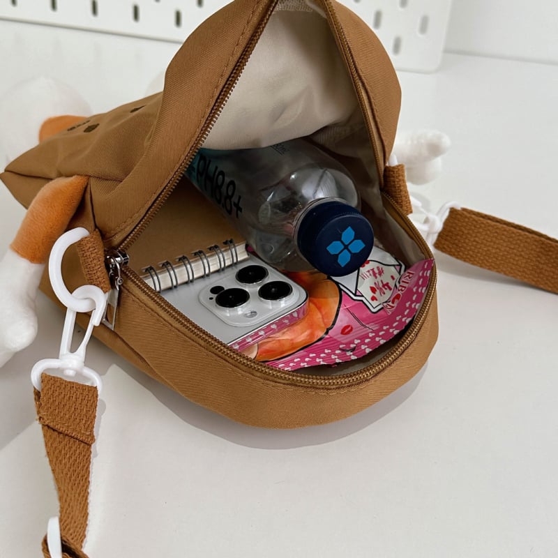 Dječja crossbody torba s uzorkom životinja, unisex, za vrtić, Materijal: Drugo, Podstava: Poliester