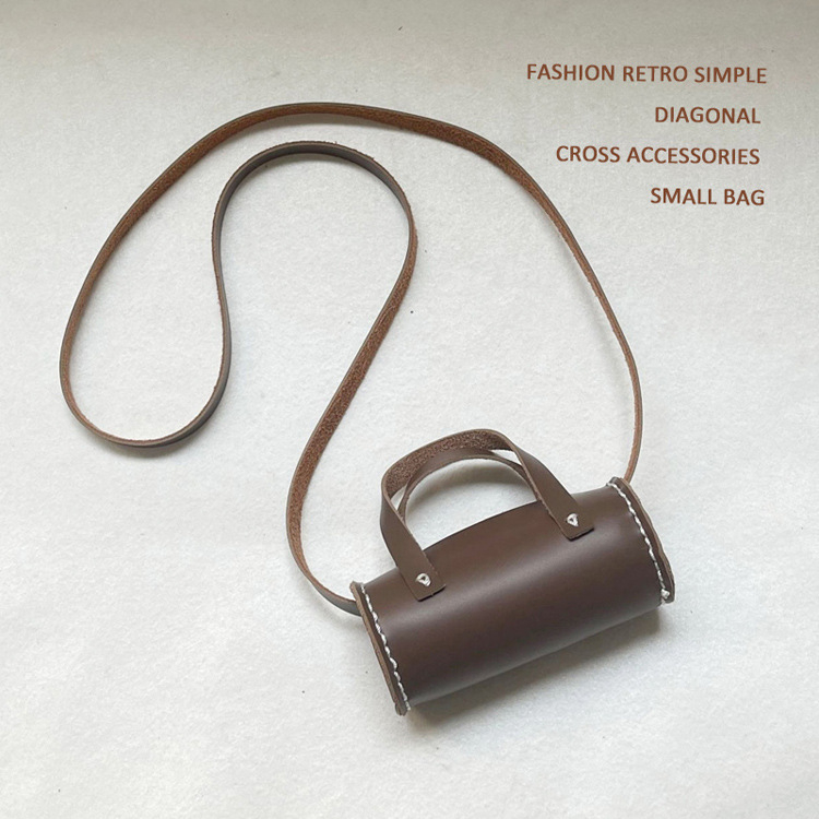 Dječja crossbody torba, PU materijal, ručno šivana, za djecu u predšolskoj dobi, zapadni stil