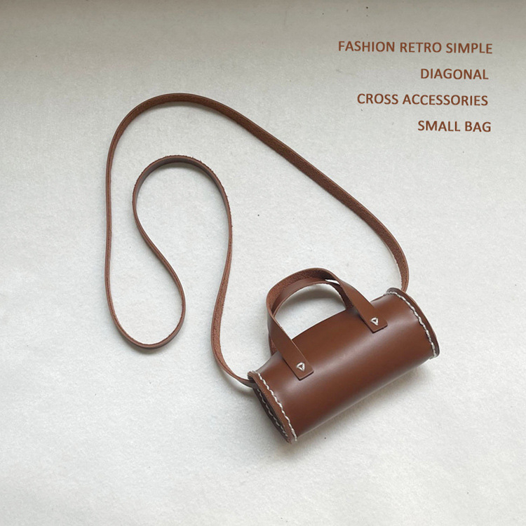 Dječja crossbody torba, PU materijal, ručno šivana, za djecu u predšolskoj dobi, zapadni stil