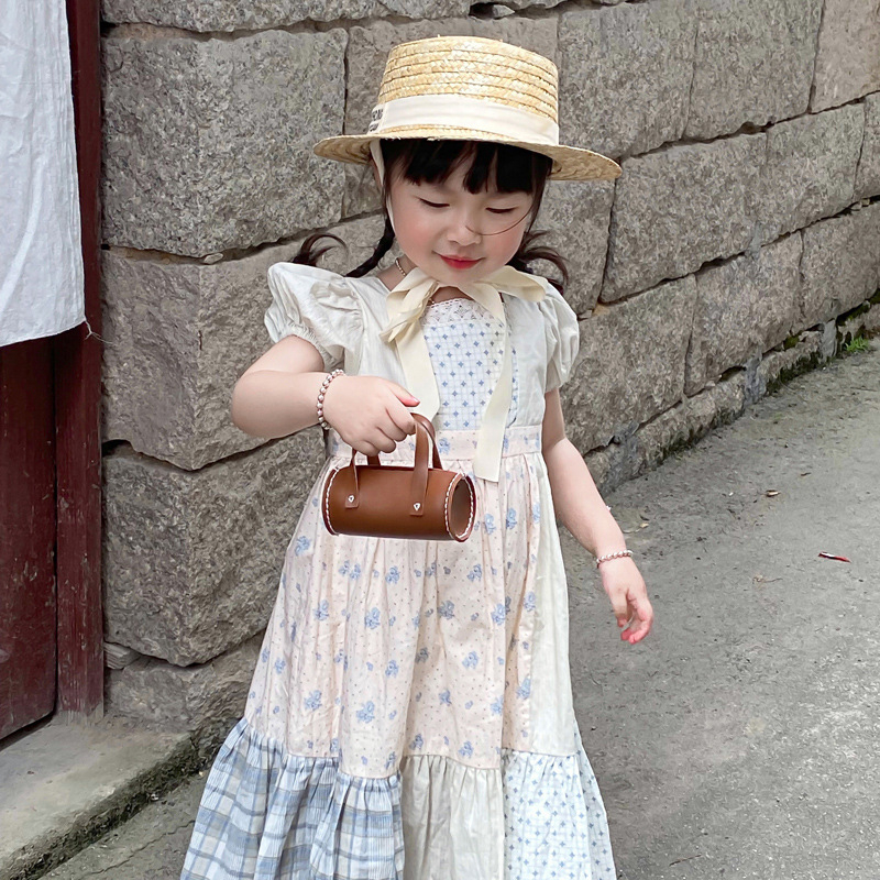 Dječja crossbody torba, PU materijal, ručno šivana, za djecu u predšolskoj dobi, zapadni stil