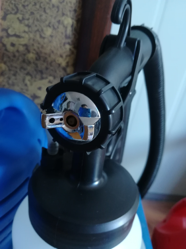 Automatická elektrická pištoľ na farby, model ZFDQ-PQ-650A, dýza 1,5 mm, vzdialenosť rozprašovania 800 mm, výstrek farby 600 ml/min