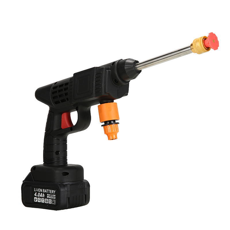 Bežični visokotlačni pištolj za vodu s litijskom baterijom, za vrt