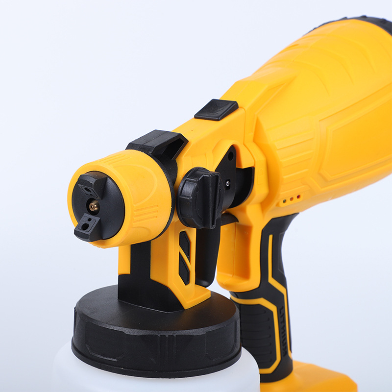 Cloud Whale Електрически пистолет за пръскане с високо налягане, с разглобяема литиева батерия, за автомобилна латексова боя, презареждащ се