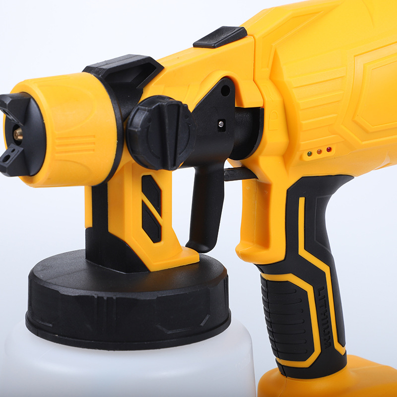 Cloud Whale Електрически пистолет за пръскане с високо налягане, с разглобяема литиева батерия, за автомобилна латексова боя, презареждащ се