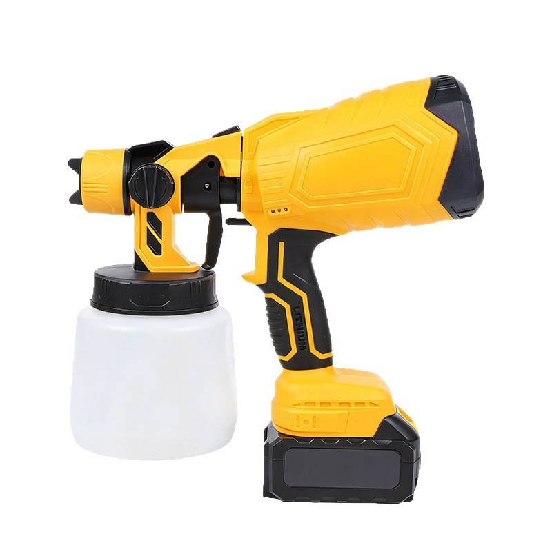 Cloud Whale Електрически пистолет за пръскане с високо налягане, с разглобяема литиева батерия, за автомобилна латексова боя, презареждащ се