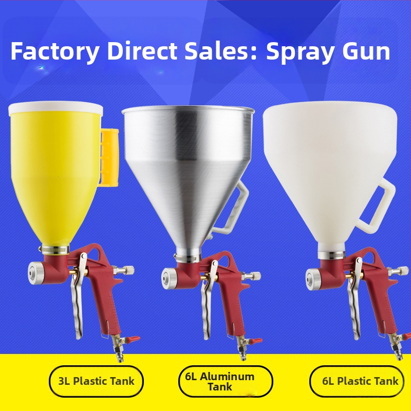 Pistol pneumatic de pulverizare cu capacitate mare – all-in-one pentru ciment, mortar și vopsea