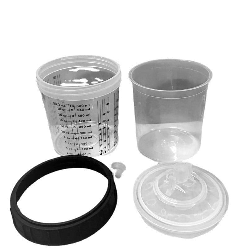 Портативен електрически пневматичен пистолет за боядисване, серия No-wash pot, резервоар 600 ml, висока мъгливост