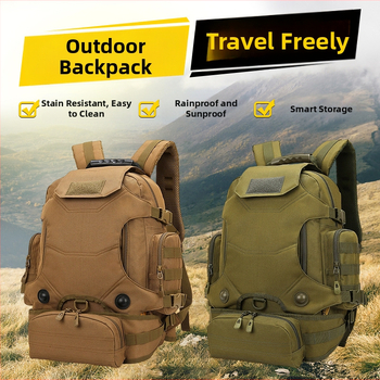 Vodootporan taktički ruksak za outdoor aktivnosti, unisex, vojni stil, Oxford platno, prozračan i otporan na habanje