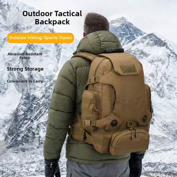 Vodootporan taktički ruksak za outdoor aktivnosti, unisex, vojni stil, Oxford platno, prozračan i otporan na habanje