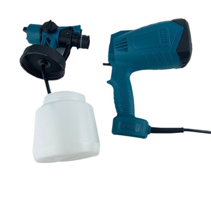 Prijenosni visokoučinkoviti pištolj za dezinfekcijska rješenja i vodotopne lateks boje, mrežno napajanje, nominalno napajanje 21V, pogodan za kućne renovacije