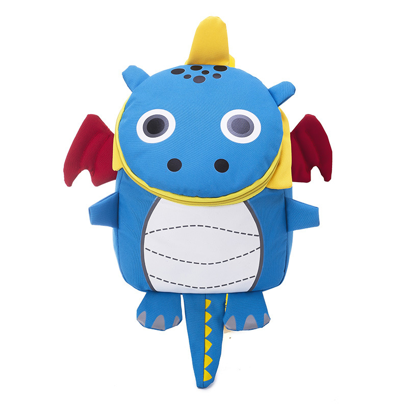 Σακίδιο για νήπια με λουρί αποφυγής απώλειας – νάιλον, αναπνεύσιμ, σχέδιο ζώων, χαριτωμένο στυλ, εκτύπωση κατά παραγγελία