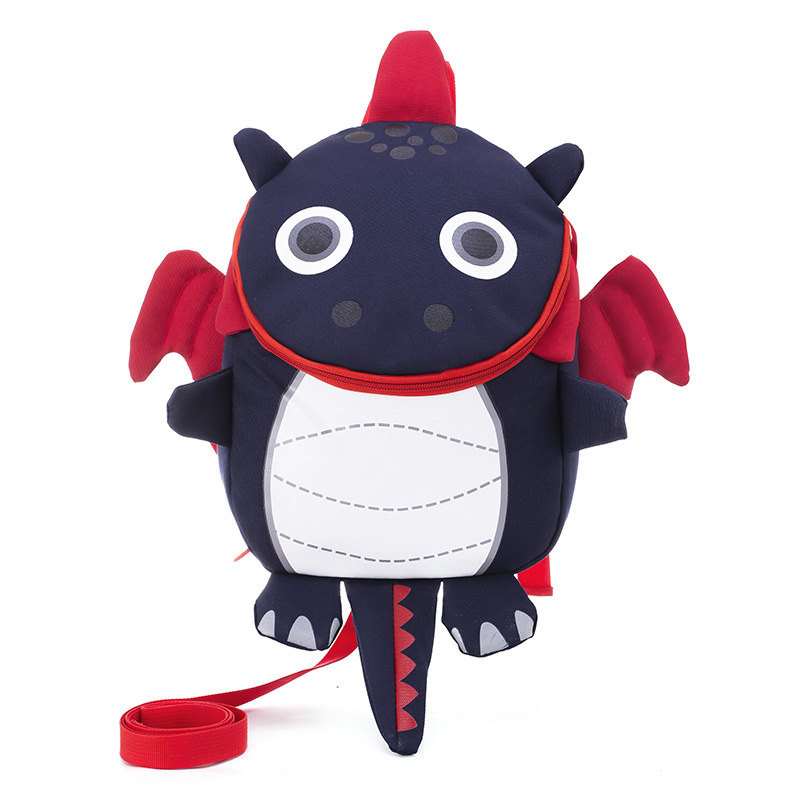 Σακίδιο για νήπια με λουρί αποφυγής απώλειας – νάιλον, αναπνεύσιμ, σχέδιο ζώων, χαριτωμένο στυλ, εκτύπωση κατά παραγγελία