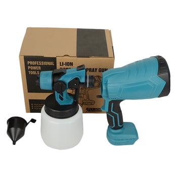 Безжична електрическа пръскачка за боядисване с високо налягане, преносима литиева батерия