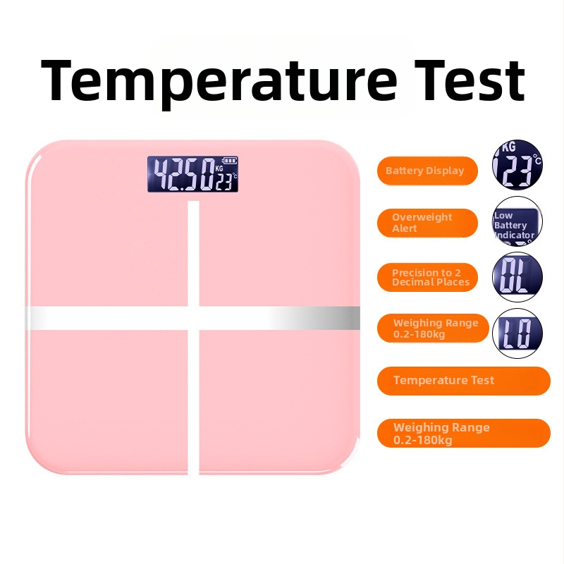 Smart Bluetooth váha na telesný tuk CB2615, LCD 60x24, 0,2–180 kg, tvrdené sklo, USB-C nabíjateľná