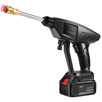 Prijenosni bežični visokotlačni pištolj za pranje automobila – ST-2, 50 bar, domet raspršivanja 6–8 m, litij baterija, plastika + nehrđajući čelik