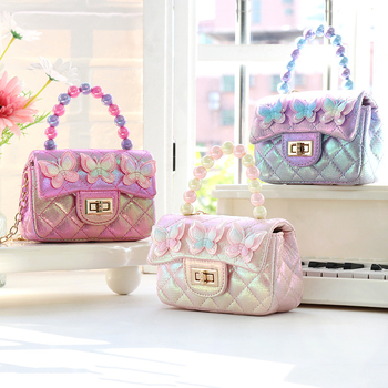 Šarena dječja crossbody torba s leptirovim motivom, slatka i svestrana za djevojčice