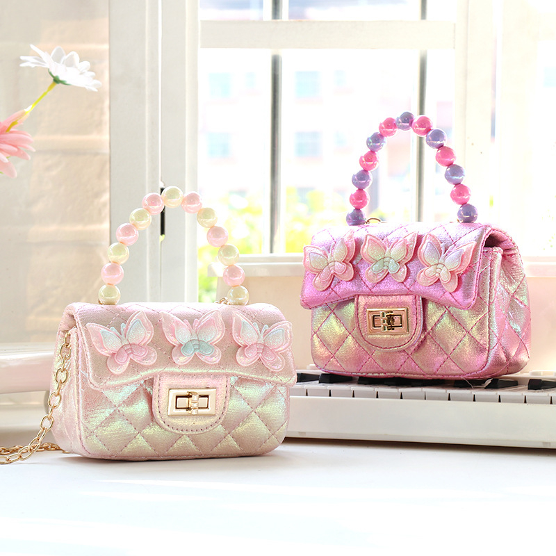 Šarena dječja crossbody torba s leptirovim motivom, slatka i svestrana za djevojčice
