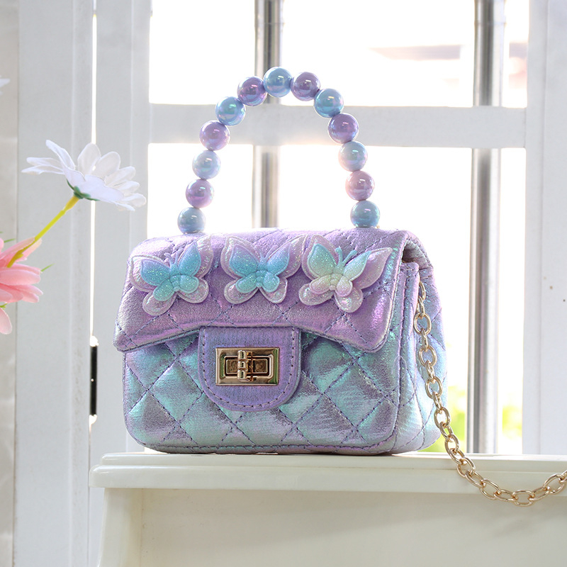 Šarena dječja crossbody torba s leptirovim motivom, slatka i svestrana za djevojčice