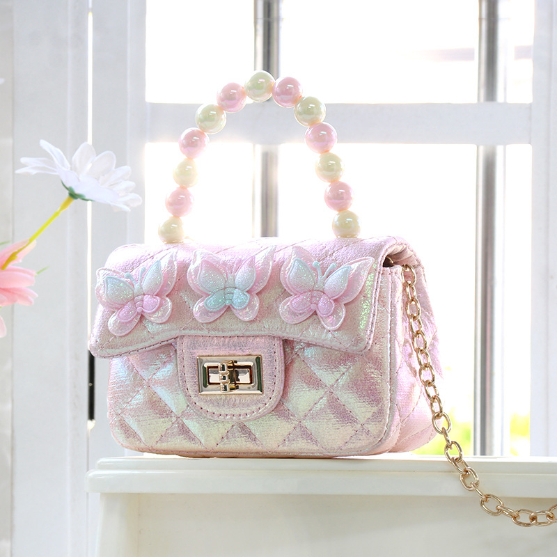 Šarena dječja crossbody torba s leptirovim motivom, slatka i svestrana za djevojčice