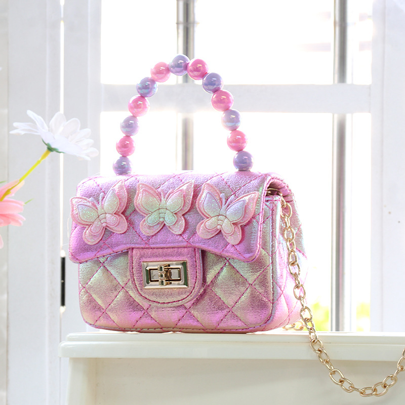 Šarena dječja crossbody torba s leptirovim motivom, slatka i svestrana za djevojčice